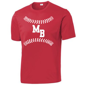 Marin Baseball Practice Shirt-RED